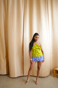 Ruffle Halter Mini Dress